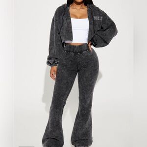 Brooklyn City Washed Hoodie & Sweatpants Set
